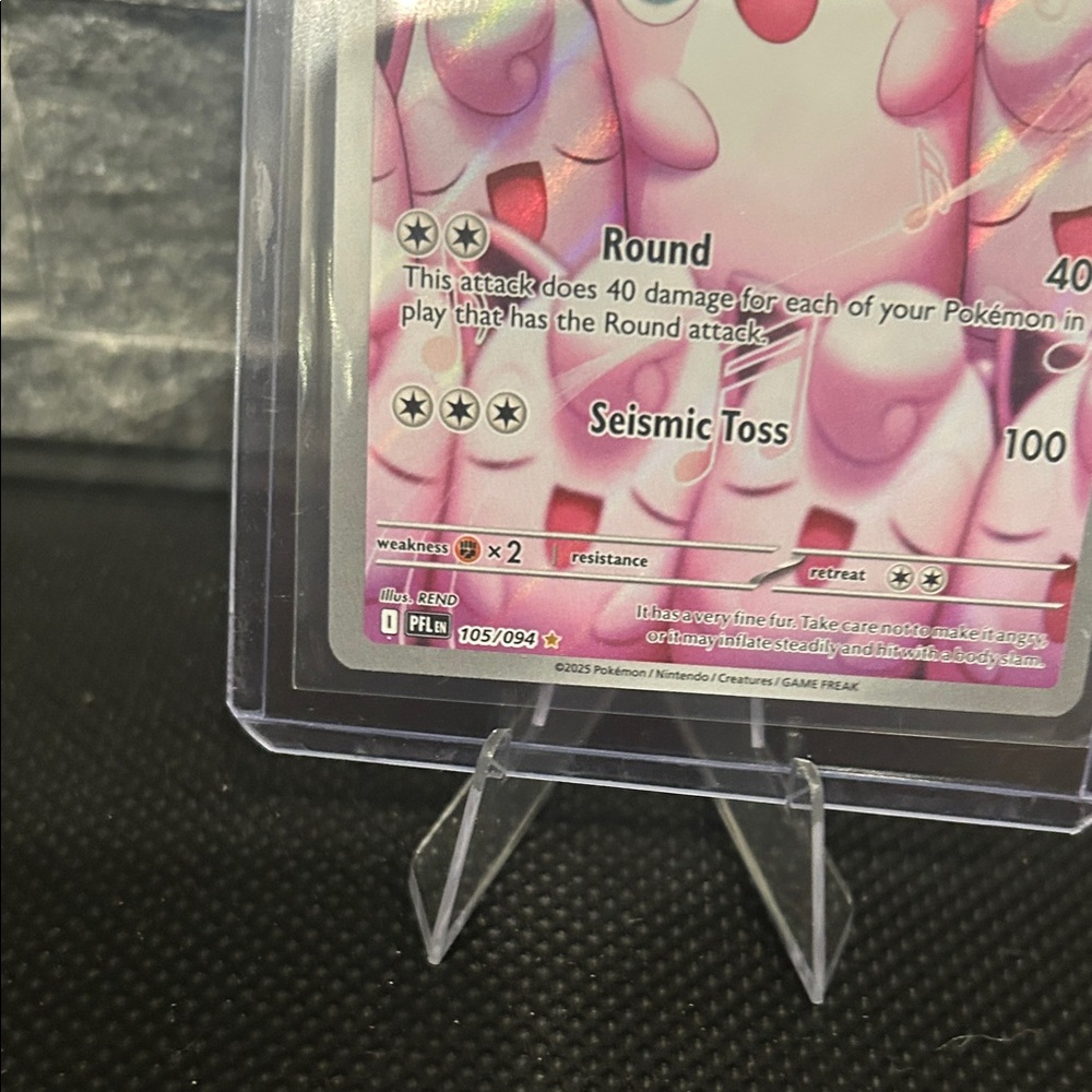 Pokemon Wigglytuff 105/094 Illustration Rare Holo from Phantasmal Flames 🔥 M/NM - Picture 3 of 3
